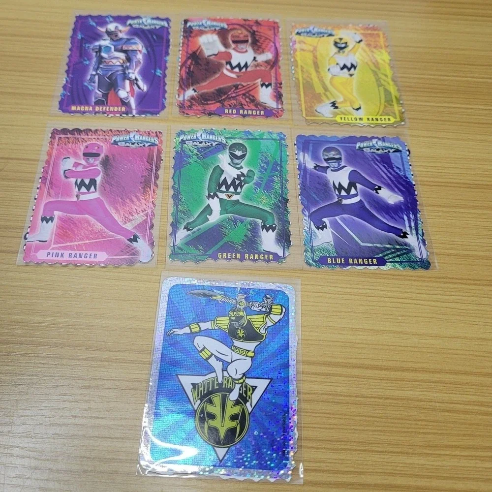 Vintage Power Rangers Lost Galaxy Saban 1999 Cut Out Cards from Coloring Books